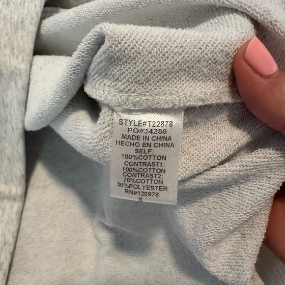 Entro Notched Collar Sweatshirt Colorblock Pull Over with Stripes small - Picture 10 of 10